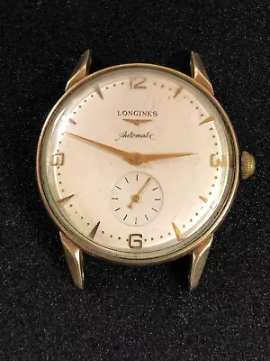 Vintage 1951 Longines Automatic 34mm Wrist Watch 10K GF W/ Inset Seconds • $218.50
