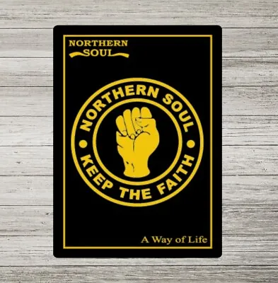 Metal Signs Northern Soul Music Sign Mancave Garage Poster Plaque Tin  • £4.75