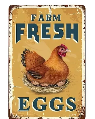 Farm Fresh Eggs Sign  Chicken Sign Fresh Farm Eggs Sign Chicken Coop Sign • £10