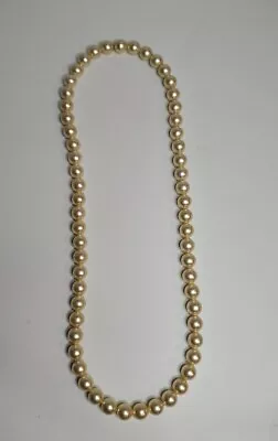 Vintage Pop Beads Necklace Cream Pearl 1960s • $29.99