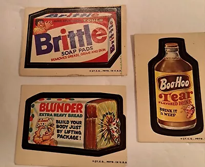 1973 Topps Wacky Packages Sticker 2nd Series Lot Of 3 Tan Back • $4.99