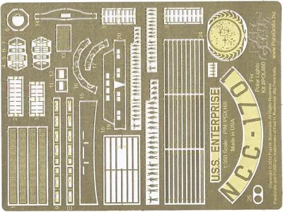 Paragrafix 1:350 TOS Enterprise Supplemental Photoetch Set - PGX165 Sci-Fi Mo... • $55.81