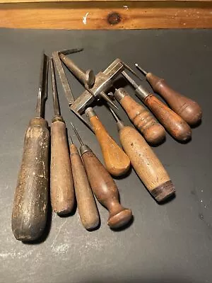 Wood Carving Tool Various Vintage Lot Of Ten • $25