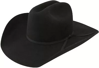 RESISTOL Boys Crossroads Jr Felt Cowboy Hat Black • $59.95