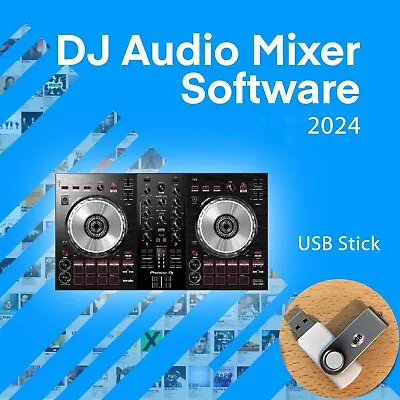 DJ Mixing Software Audio Editing Live Recording For Home Mixing Disc Jockey USB • £13.87