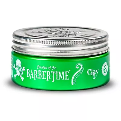 BARBERTIME Hair Styling Matte Pomade Wax | Natural Look | Clay Green No6 150ml • £7.49