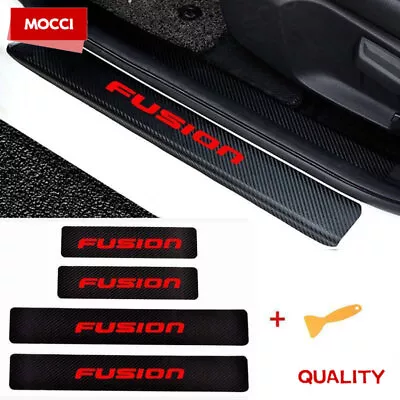 4*Accessories Car Door Sill Scuff Plate Protector Sticker For Ford Fusion Red • $10.88