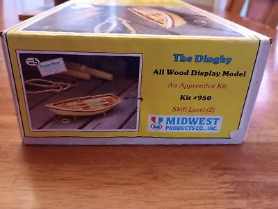 Vintage Midwest Products Wooden Model Boat Kit #950 The Dinghy • $24.99