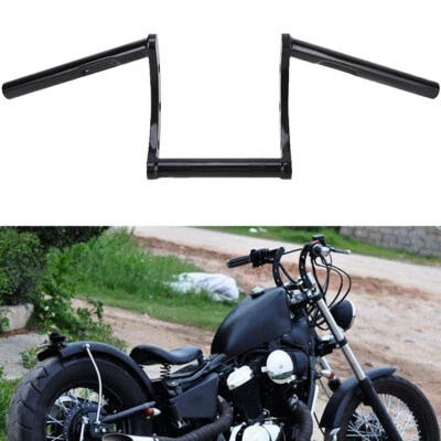 Black 1  Drag Z Bar Handlebar For Honda Shadow VT VT1100 VT750 VT600 Magna 750 • $50.71