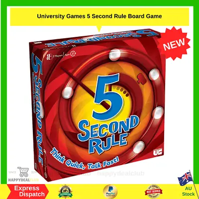 5 Second Rule Board Game | Free Shipping | NEW AU • $25.35