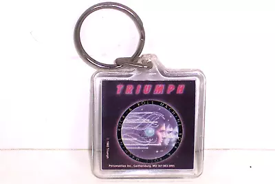 Vintage Lucite Keychain Triumph Rock & Roll Machine Album Cover Rock Music • $8