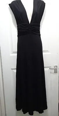 M By Madonna H&M Full Length A-Line Dress Sleeveless Black Size UK 6 EU 38 US 8 • £29.99