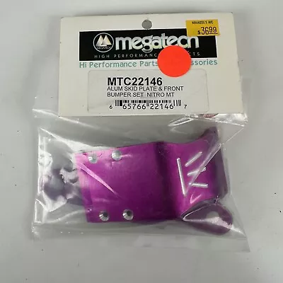 Megatech Purple Alum Skid Plate & Front Bumper Set (Nitro MT) MTC22146 NEW • $34.97