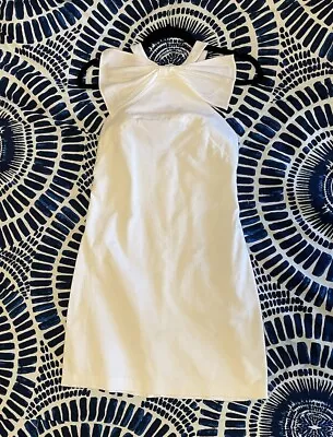 Amanda Uprichard White Bow Dress - Size Small • $45