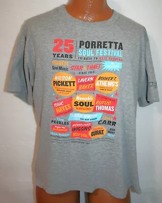 PORRETTA SOUL FESTIVAL 2013 Tribute To Otis Redding T-SHIRT L Wilson Pickett • $34.99