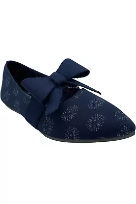 Skechers Cleo Point Washable Knit Sparkle Flats Feelgood Navy • $34.99