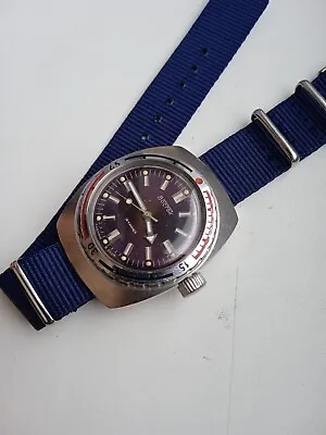 Watch Mens USSR Amphibia Vostok Waterproof Vintage With A New Strap • $55.79