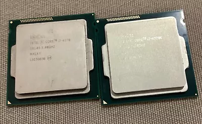 Lot Of 2 Intel Core I7-4770k 3.50GHz Quad-Core CPU Processor SR147 • $75