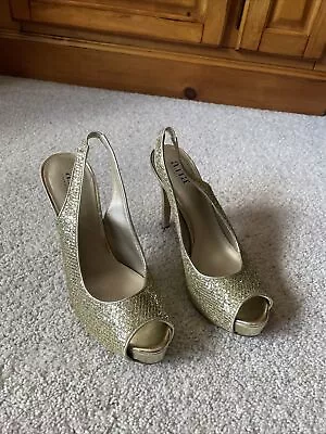 A.n.a. A New Approach Women Gold Heels Size 8 Glitter Shine • $7.99