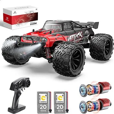 DEERC 9500E 1:16 Scale RC Car 4WD High Speed Off-Road 35+ KMH Monster RC Truck • $68.99