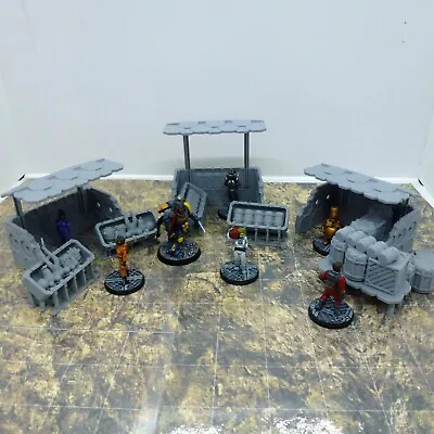 Sci-Fi Market Place/Bazaar UNPAINTED  28mm/32mm Tabletop Terrain Scenery Sci-fi • £16.85