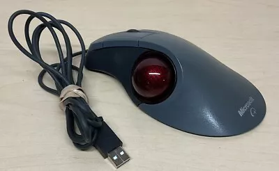 Microsoft Trackball Optical PS2/USB Ball Mouse X08-70386 52240-576 • $34.97