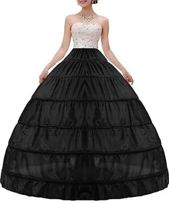 Petticoat A-line 6 Hoop Skirt Slips For Wedding Bridal Dress Ball Gown Crinoline • $28