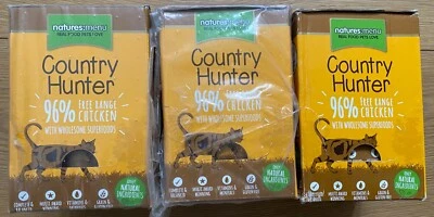 £32.49 • Buy Natures Menu Country Hunter Free Range Chicken Cat Food 3*6*85g