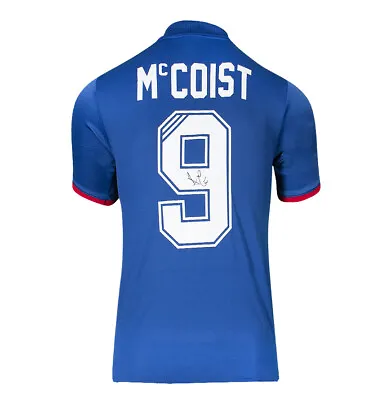£165.99 • Buy Ally McCoist Signed Rangers Shirt - Polo Shirt, Number 9 Autograph Jersey