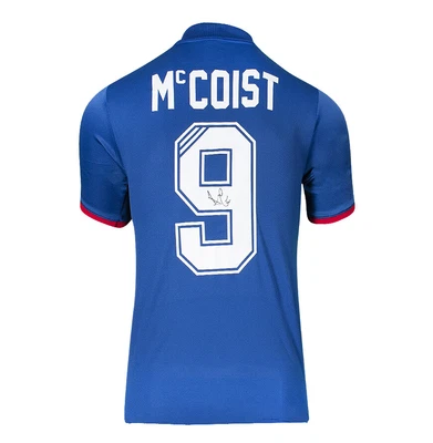 £165.99 • Buy Ally McCoist Signed Rangers Shirt - Polo Shirt, Number 9 Autograph Jersey