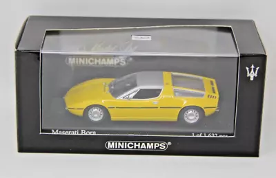 Minichamps Maserati Bora Giallo 1972 Rare Yellow 1:43 1 Of 1632 Very Har To Find • $75