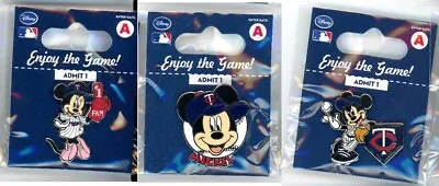 Twins Disney Pin Choice Minnesota 2013 2014 Minnie Mouse Mickey Mouse NiP • $8.99