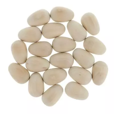 £11.70 • Buy New Unfinished Wood Hen Eggs Craft Blanks For Decorate Easter Ready To Paint