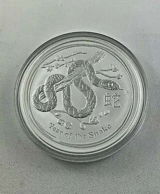 2013 5oz Year Of The Snake - Eight Dollars - 99.9% Silver Coin - • $349