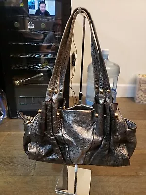 B Makowsky Handbag Hobo Metallic With Gold Hardware • $28