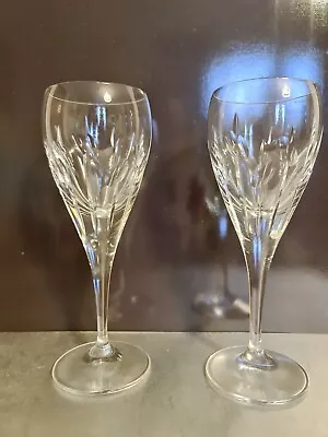 £19.99 • Buy 2 X ETCHED EDINBURGH CRYSTAL - SPEY CUT -SHERRY Glasses. VGC