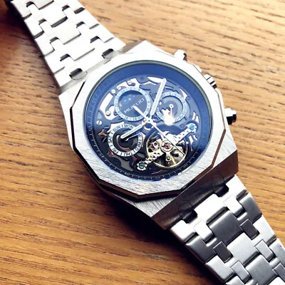 £74.82 • Buy Men's Hollow Automatic Mechanical Watch Waterproof Personalized Luminous Watch