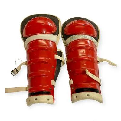 Stall And Dean Puckmaster 1123 Ice Hockey Shin Guards Vintage 60’s • $24.99