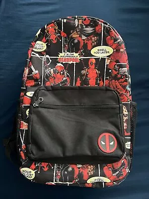 Marvel Deadpool Wrap Around Backpack Pre Owned Unisex Teen Adult • £16.08
