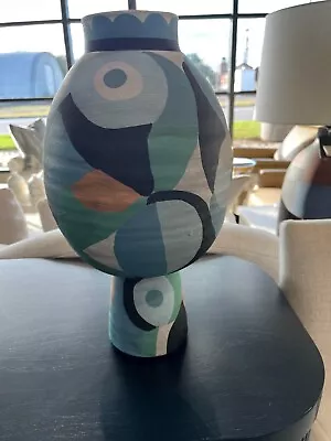 Medium Abstract Multicolored Modernist Vase • $147