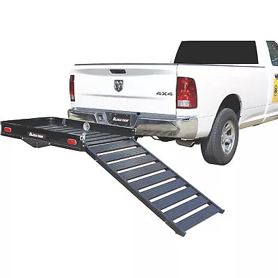 $369.99 • Buy Ultra-Tow Aluminum Hitch Cargo Carrier W/Ramp- 500-Lb Cap Black 60inx30inx4in