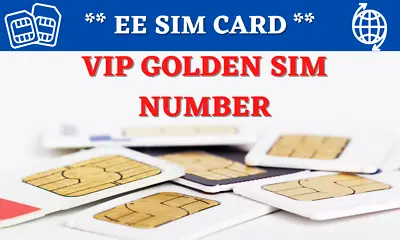 EE Rare UK GOLD VIP BUSINESS EASY MOBILE PHONE NUMBER SIM CARD • £15.99