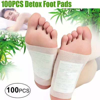 100PCS Detox Foot Pads Patch Detoxify Toxins Slim Keeping Fit With Adhesive BOX • $16.99