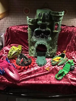He-man Masters Of The Universe Castle Grayskull Dragon Roton Road Ripper 6 Lot • $100