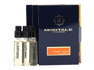 MONTALE PARIS HONEY AOUD EDP 2.0ml .06fl Oz X 3 COLOGNE PERFUME SPRAY SAMPLES • $14