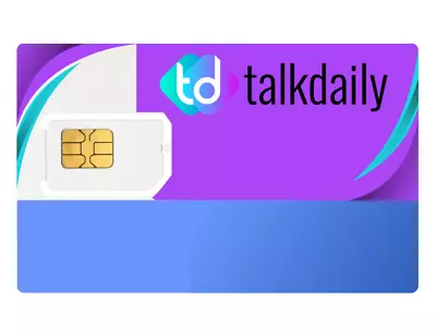 Talkdaily Prepaid SIM CardSupported By T Mobile Unlimited Talk Text And Data • $29.99