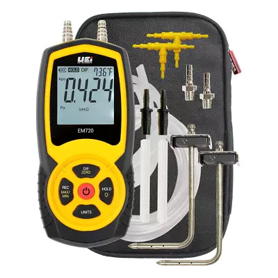 UEi EM720SPKIT Hi-Res Differential Manometer Static Pressure Kit • $240.61