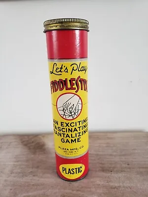 Vintage Let’s Play Fiddle Stix Game Original Container W 31 Stix  (Trl7#22) • $7.98