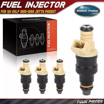 4x Fuel Injector For Volkswagen Golf 1993-1998 Jetta Passat Cabrio L4 2.0L SOHC • $48.99