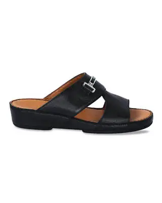 NEW Bally Harold Men's Black Grained Leather Sandals US 10.5 MSRP $595 • $250